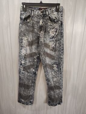 Vintage Red Ape Distressed Jeans Size 16 Grease Wash Grunge Skater Y2K